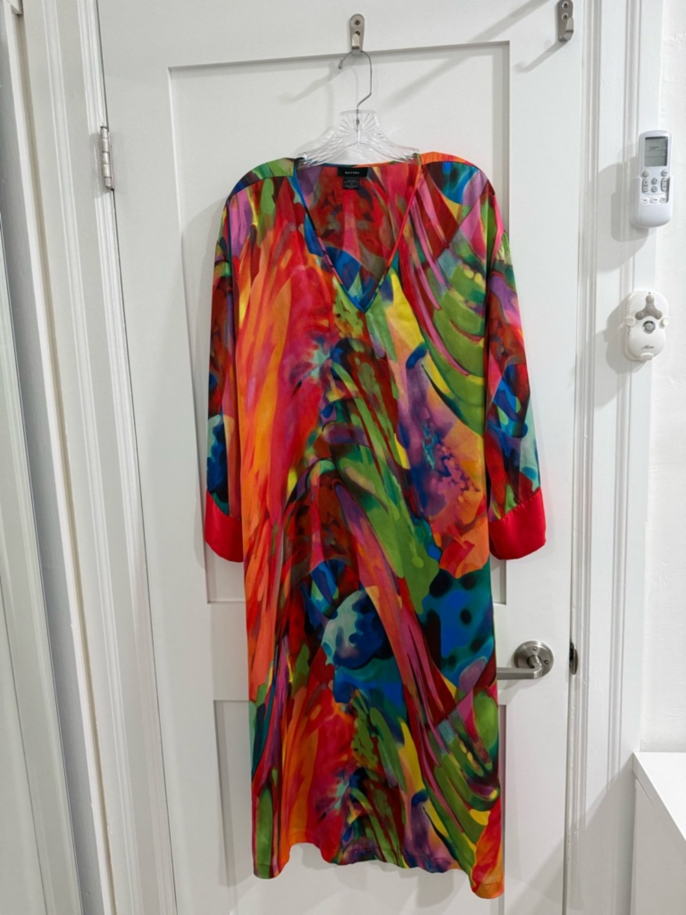 Natori rainbow polyester kaftan (fair condition)